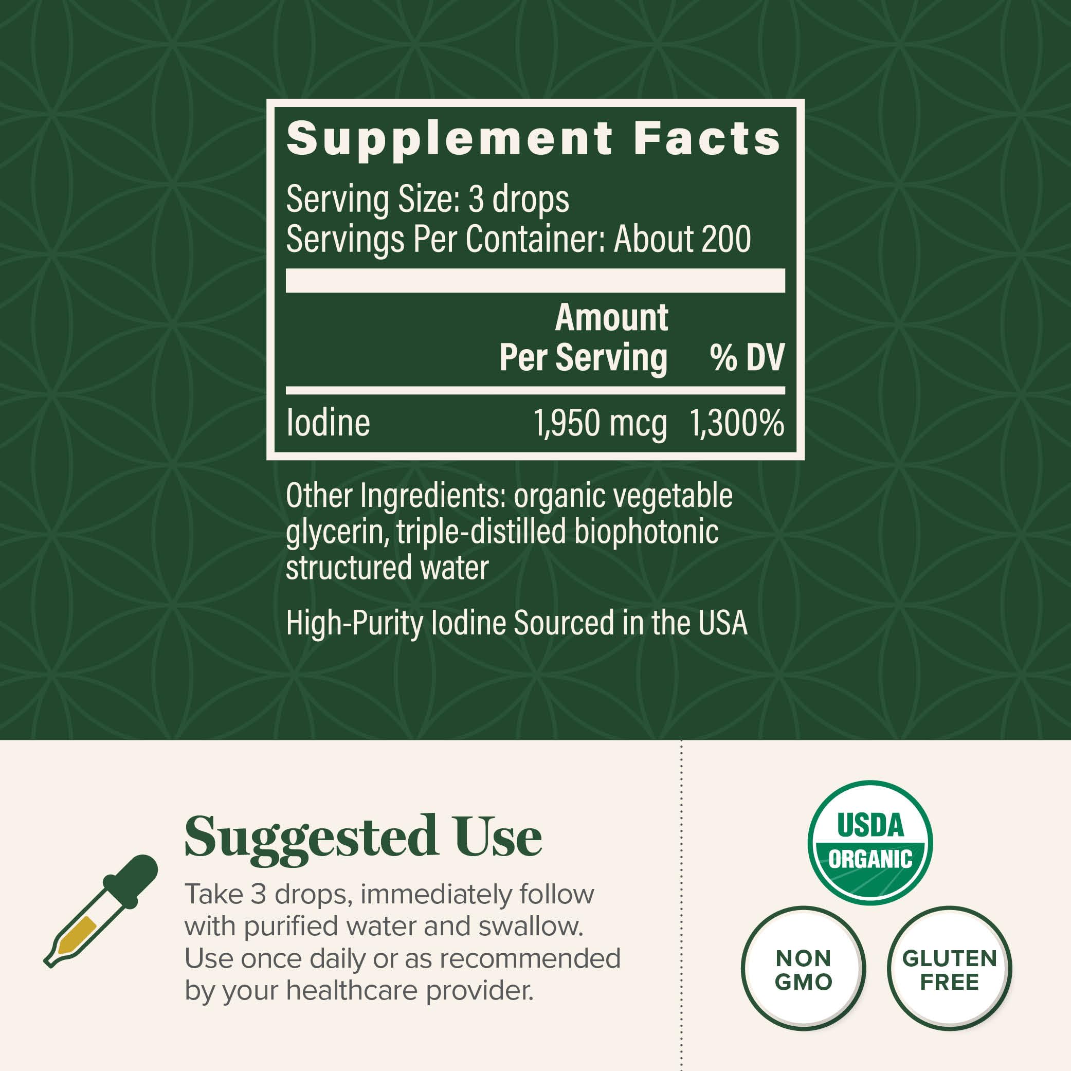 Global Healing Center Nascent Iodine dosage dropper