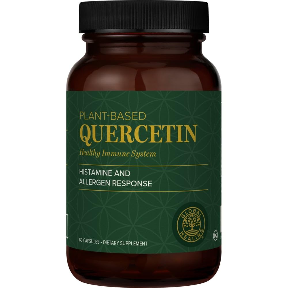 Global Healing Center Quercetin 250mg 60 Capsules front view