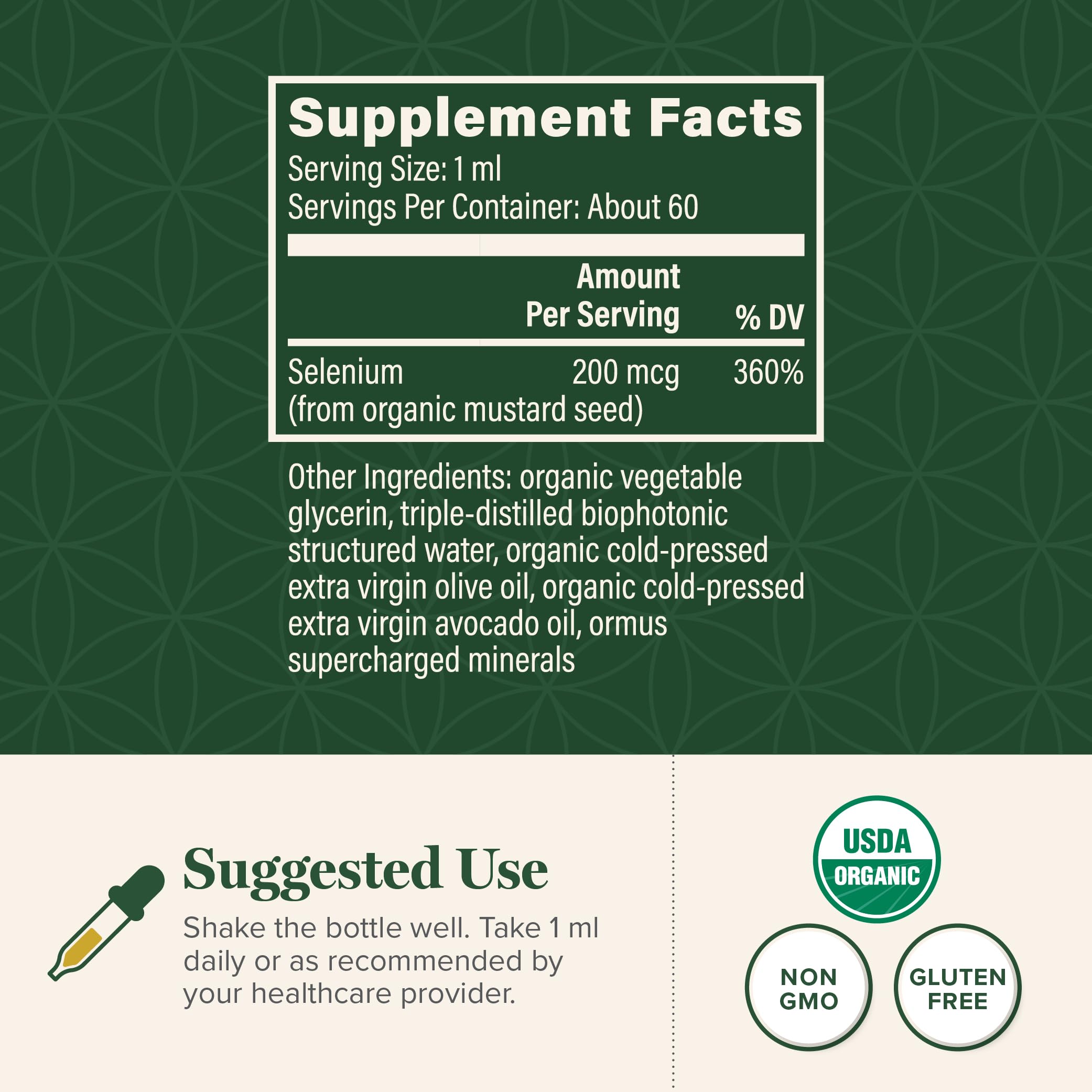 Global Healing Center Selenium Liquid Drops 30ml packaging