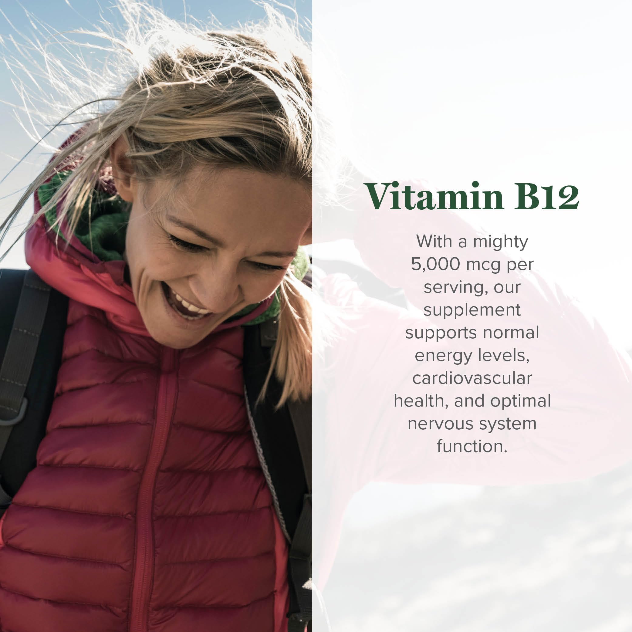Global Healing Center Vitamin B12 Sublingual Liquid side view