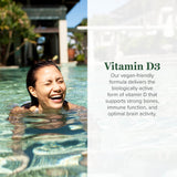 Global Healing Center Vitamin D3 Supplement bottle side view