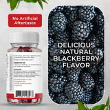 Global Health Naturals Vegan Melatonin Gummies on a wooden table