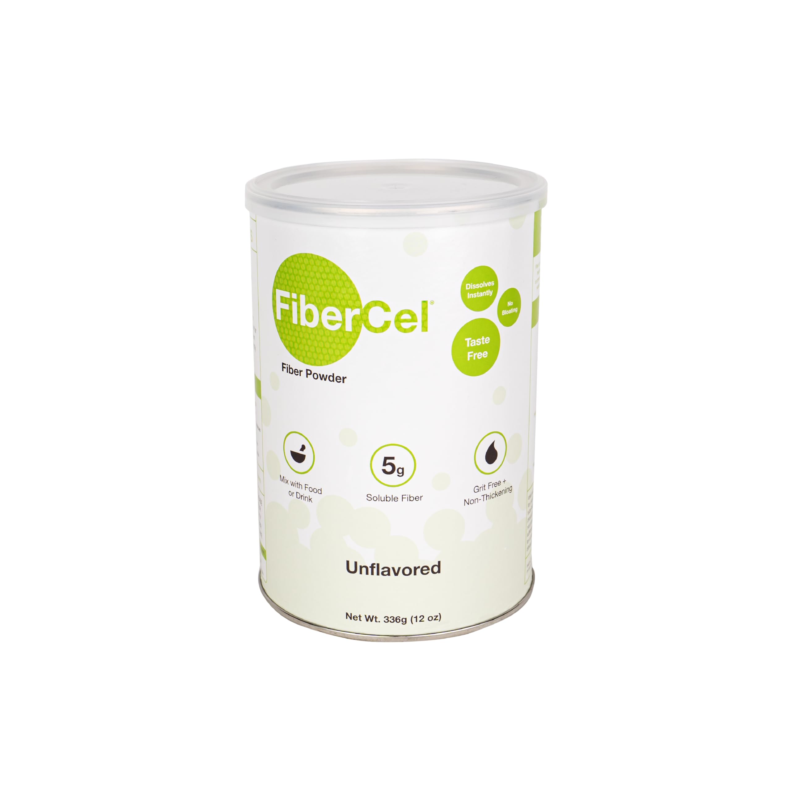 Global Health Products FiberCel Powder 12 oz can front view