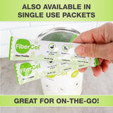 Global Health Products FiberCel Powder packaging and serving suggestion