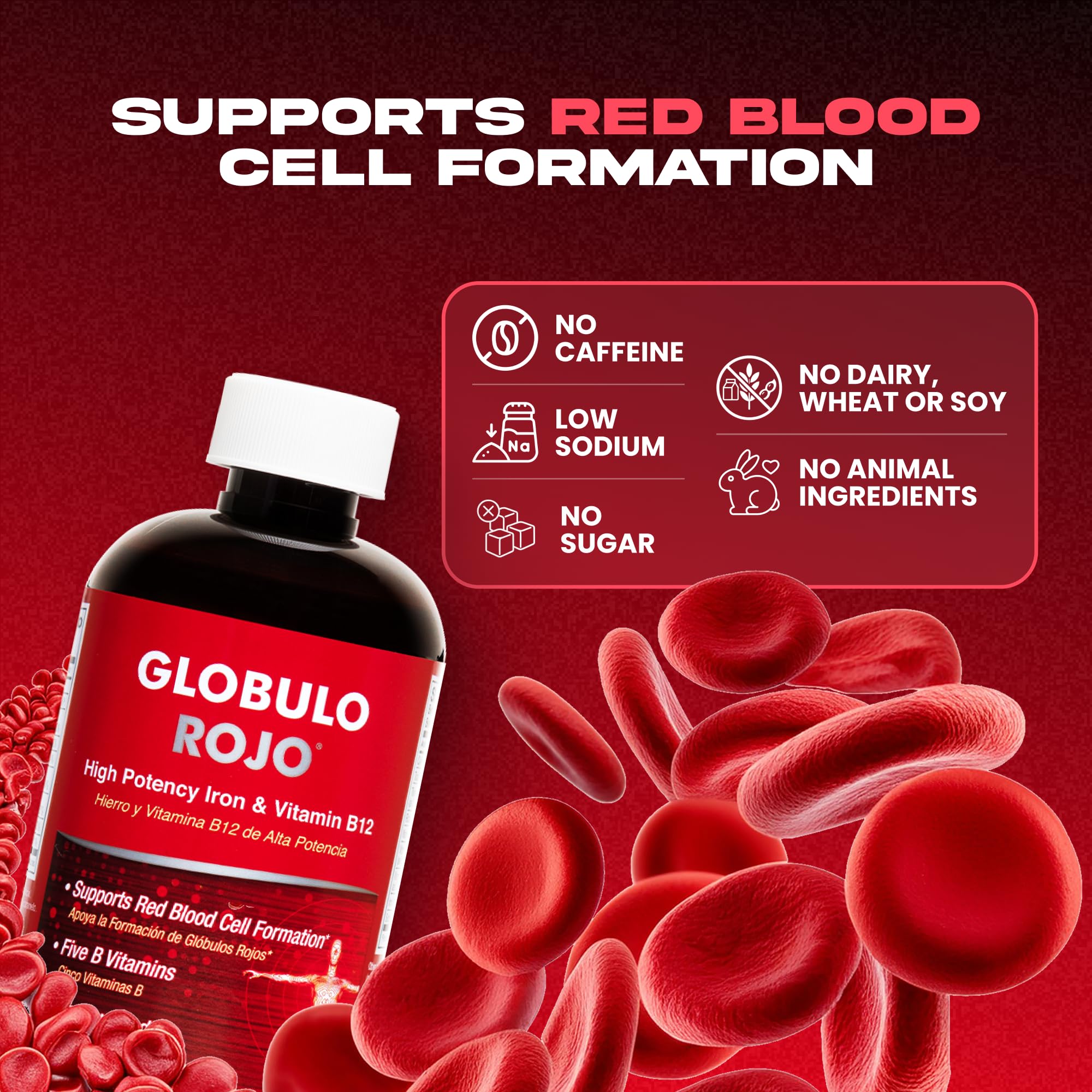 Globulo Rojo Iron Supplement 426g back view
