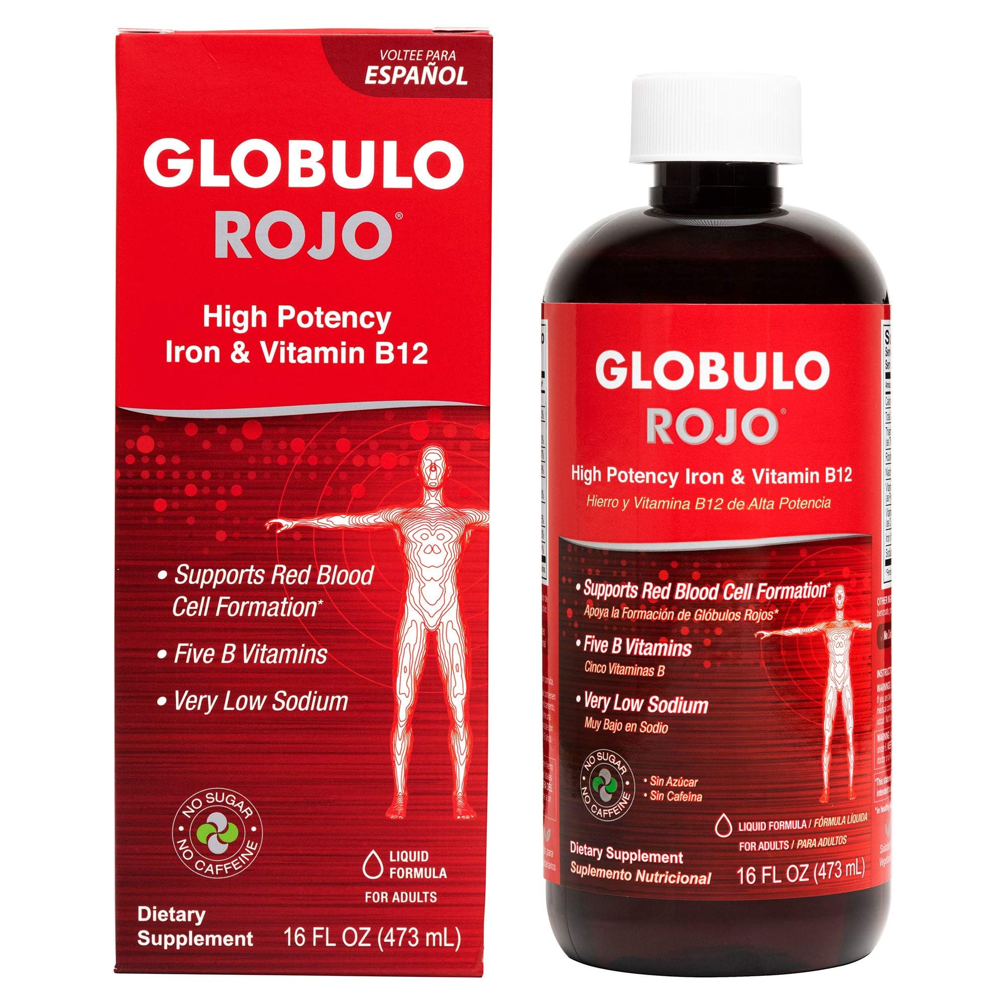 Globulo Rojo Iron Supplement 426g front view
