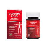Globulo Rojo Iron Supplements front view with packaging