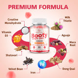 Glorithiventa Creatine Gummies side view with ingredients