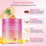 GlossLuxe Probiotic Gummies for Women bottle back view