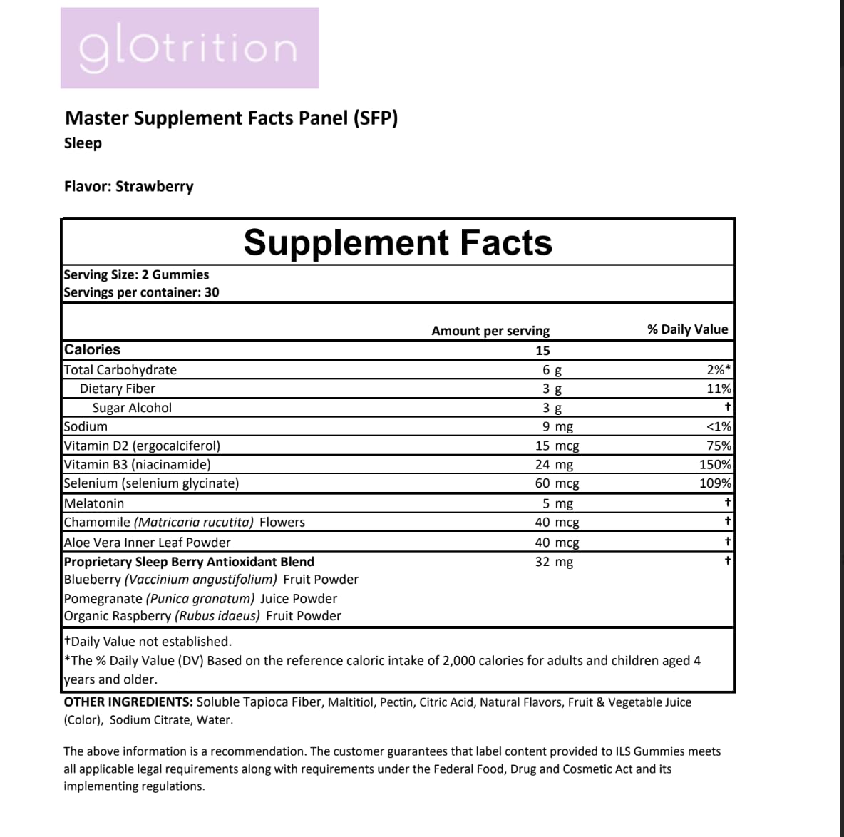 Glotrition Beauty Sleep Gummy in a lifestyle setting