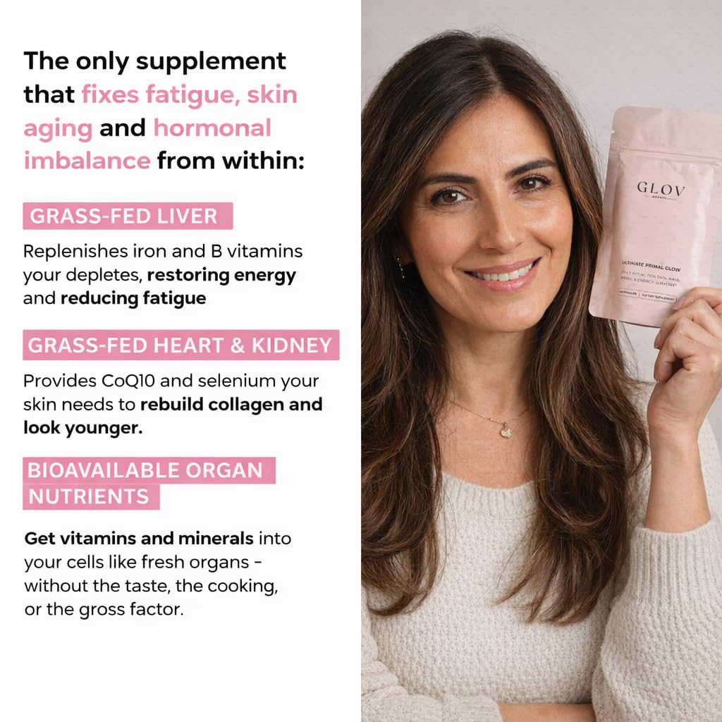 Glov Beauty Beef Liver Supplement for Women eco pouch resealable