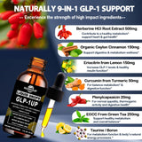 GLOVVUUP Berberine HCl liquid supplement bottle with label