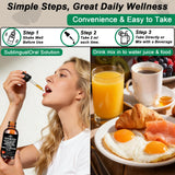 GLOVVUUP Herbal Supplement 20-in-1 Blend 60ml Liquid Drops lifestyle shot