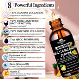 GLOVVUUP Multi Collagen Peptides Liquid Drops 60ml bottle with cap