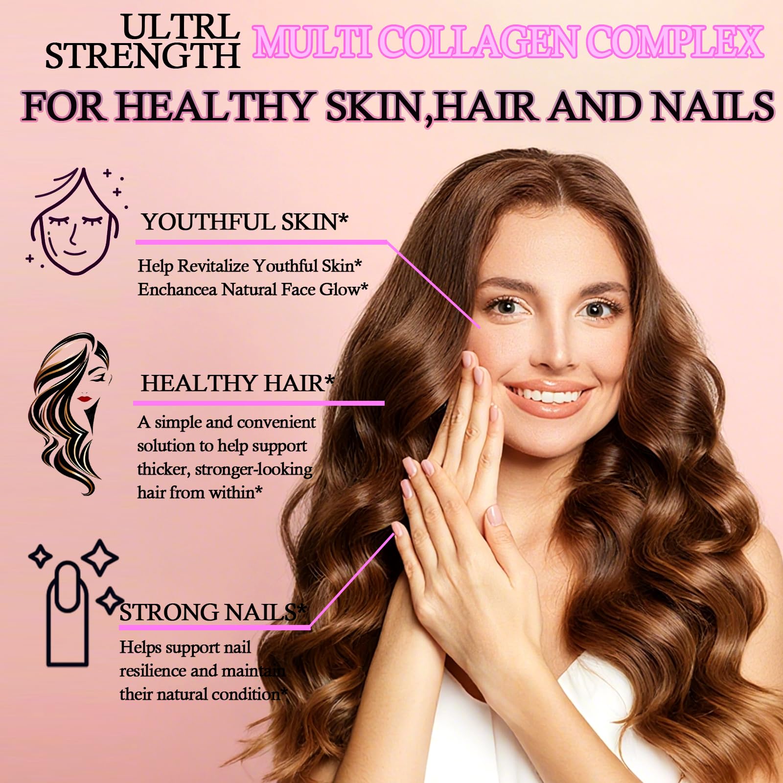 GLOVVUUP Multi Collagen Peptides Liquid Drops 60ml packaging