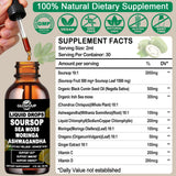 GLOVVUUP Soursop Graviola Liquid Drops 60ml bottle with dropper