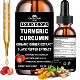 GLOVVUUP Turmeric Curcumin Complex Liquid Supplement 60ml front view