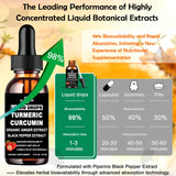 GLOVVUUP Turmeric Curcumin Complex Liquid Supplement 60ml lifestyle shot