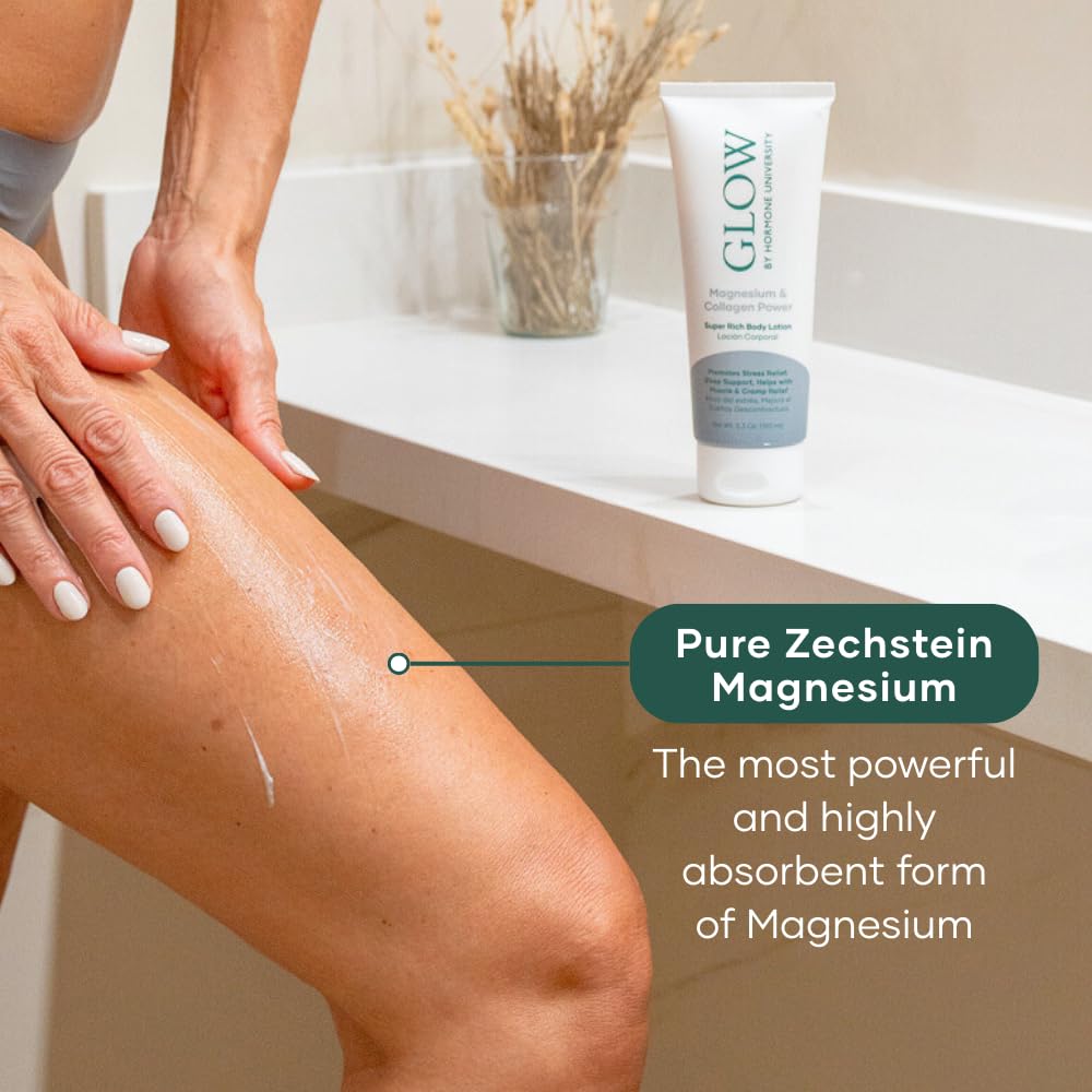 Glow Botanica Magnesium and Collagen Lotion 150g side view