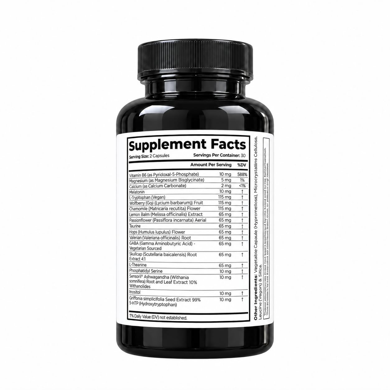 Glow Natural Wellness Glow PM Sleep Supplement capsules on a table