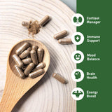GlowEver Ashwagandha Supplement bottle side view