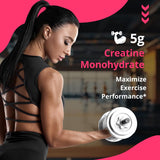 GlowEver Creatine for Women 5000mg scoop with powder