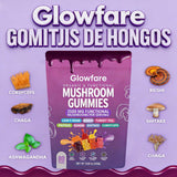 Glowfare Mushroom & Herb Blend Gummies in a hand
