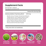 Glowing Goddess Beef Organ Supplement ingredients list