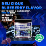 GlucoBio Creatine Monohydrate Gummies bottle side view