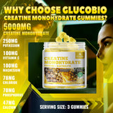 GlucoBio Creatine Monohydrate Gummies close-up of gummies