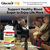 Glucocil Blood Sugar Support Supplement packaging on a kitchen counter