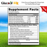 Glucocil Blood Sugar Support Supplement with a measuring spoon
