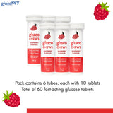 Glucology Glucochews Raspberry pack in a gym bag