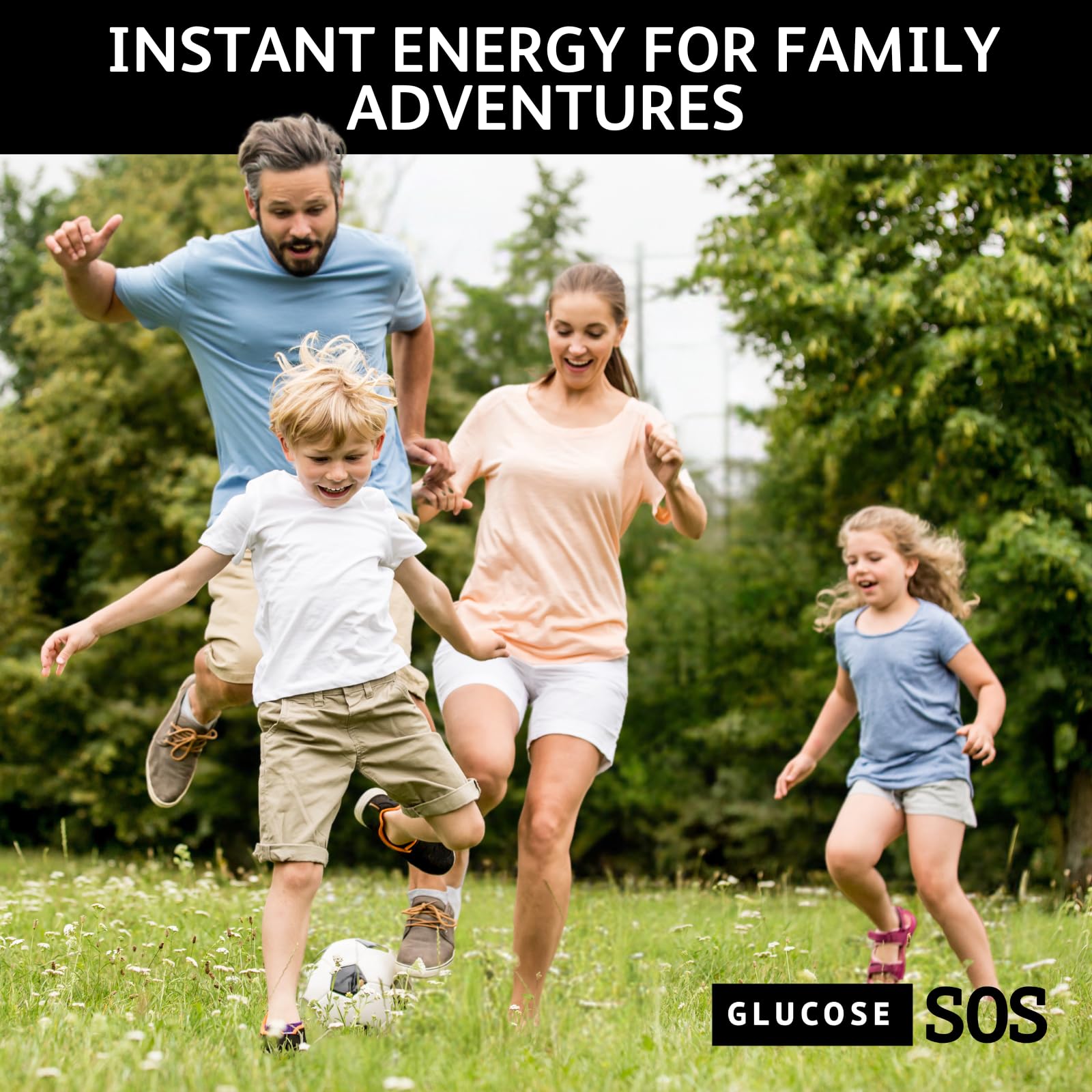 Glucose SOS Glucose Powder sachets in green apple crisp flavour