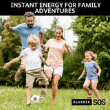 Glucose SOS sachets in a car for on-the-go energy