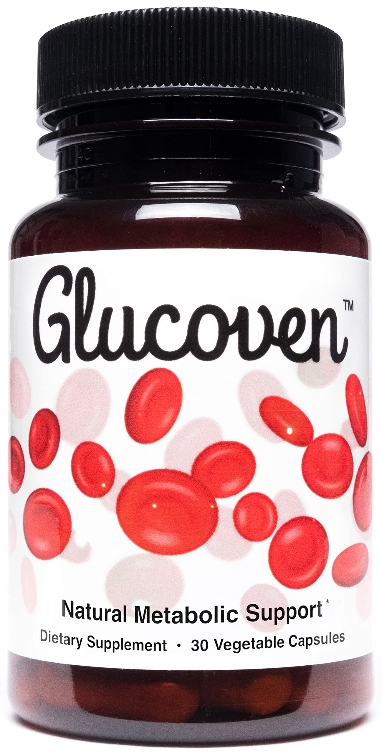 Glucoven Alpha Lipoic Acid Supplement front view of bottle
