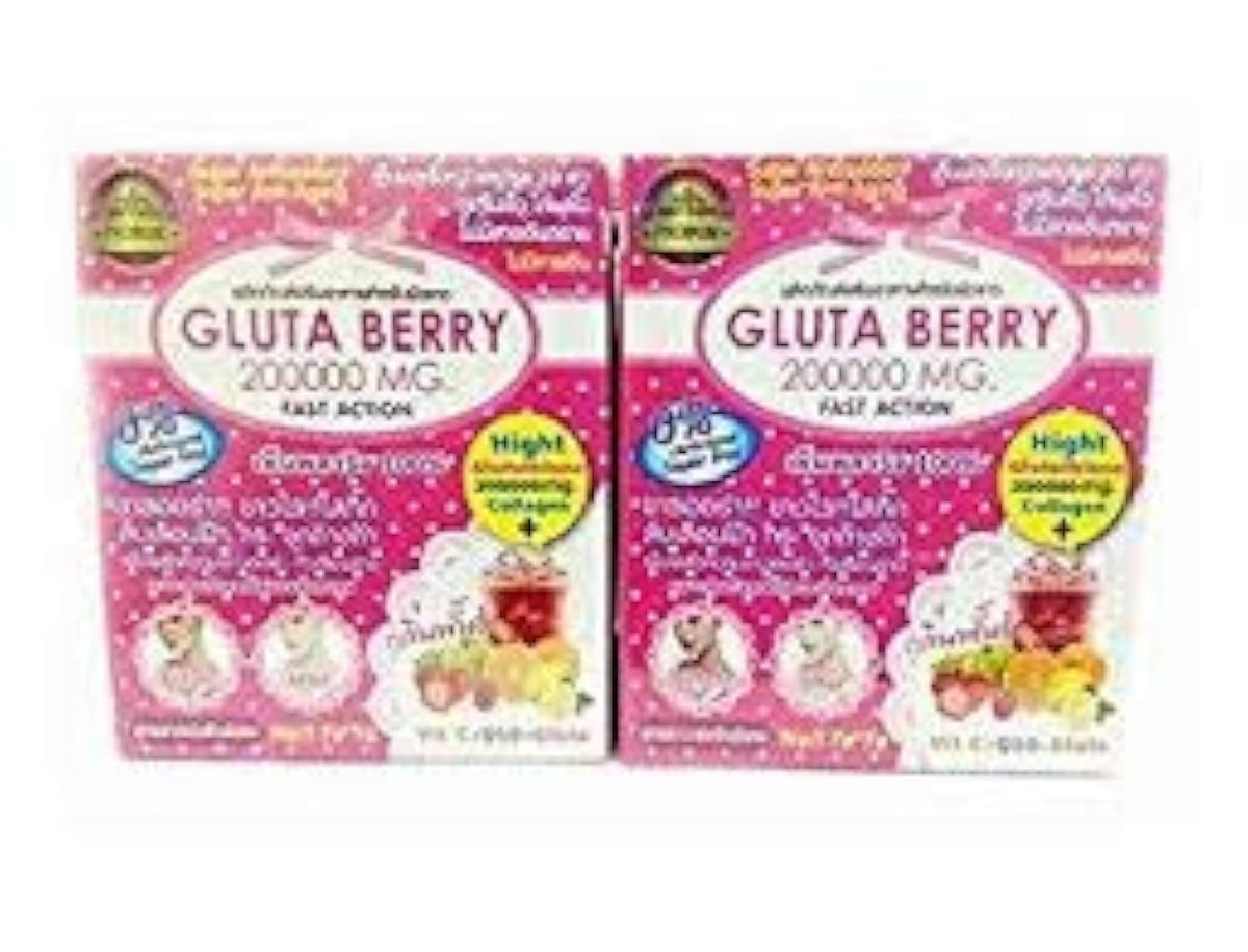 Gluta Berry Drink Punch box front view with 10 sachets