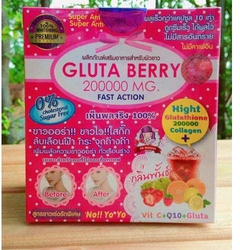 Gluta Berry Drink Punch sachet close-up