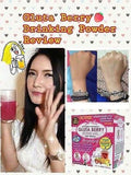 Gluta Berry Drink Punch sachet with mixed drink