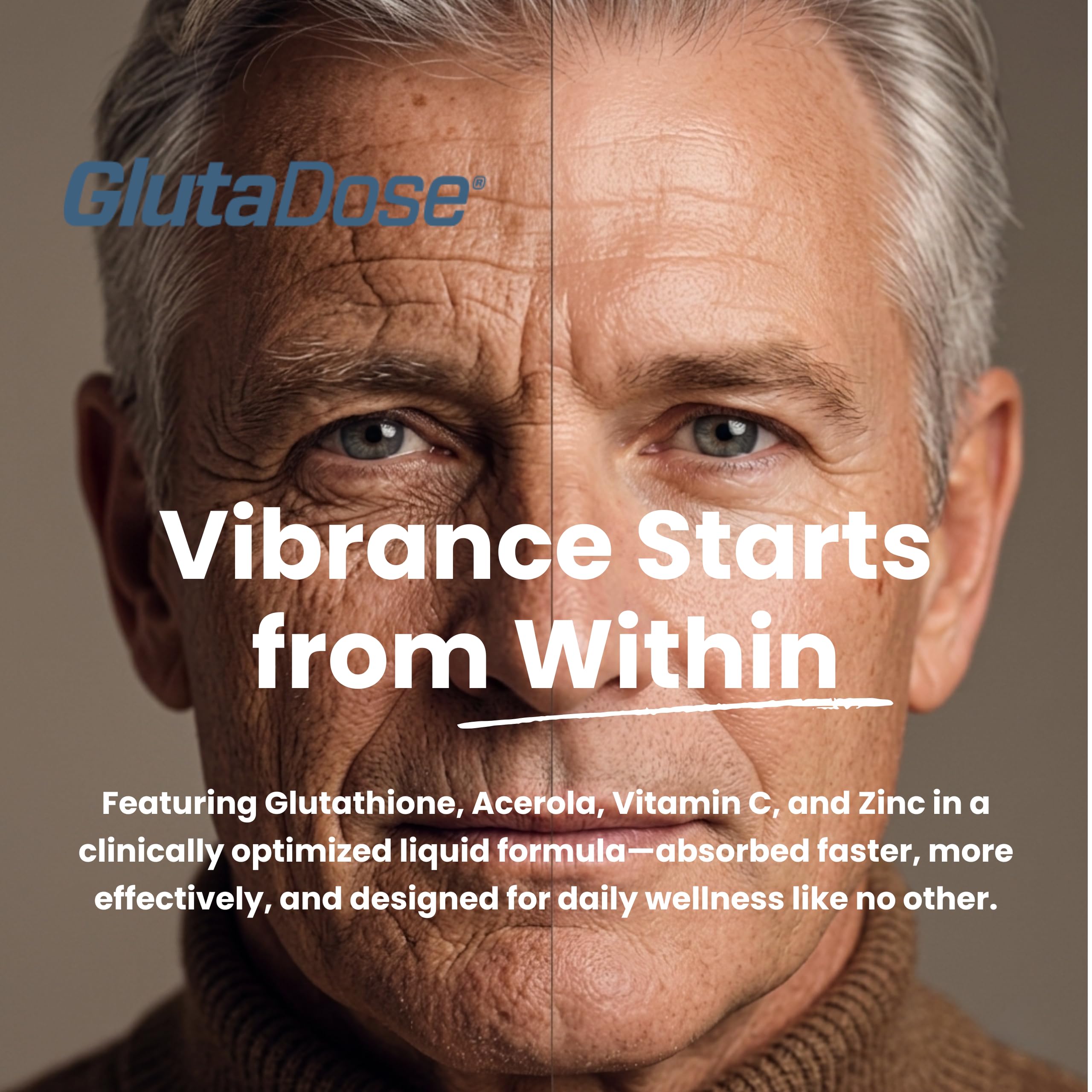 GlutaDose blended vitamin and mineral supplement liquid dosage
