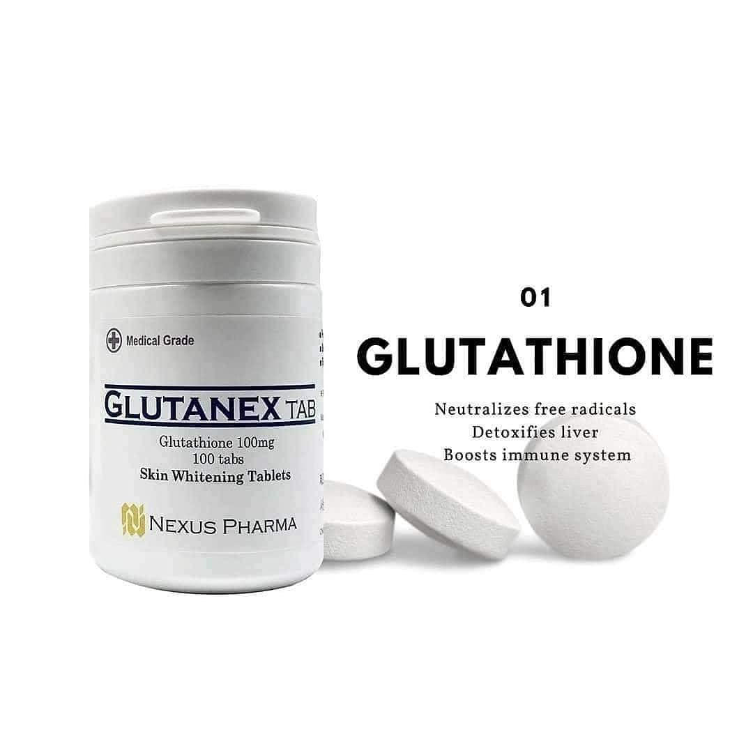 Glutanex Glutathione Tablets 100mg close-up of tablets