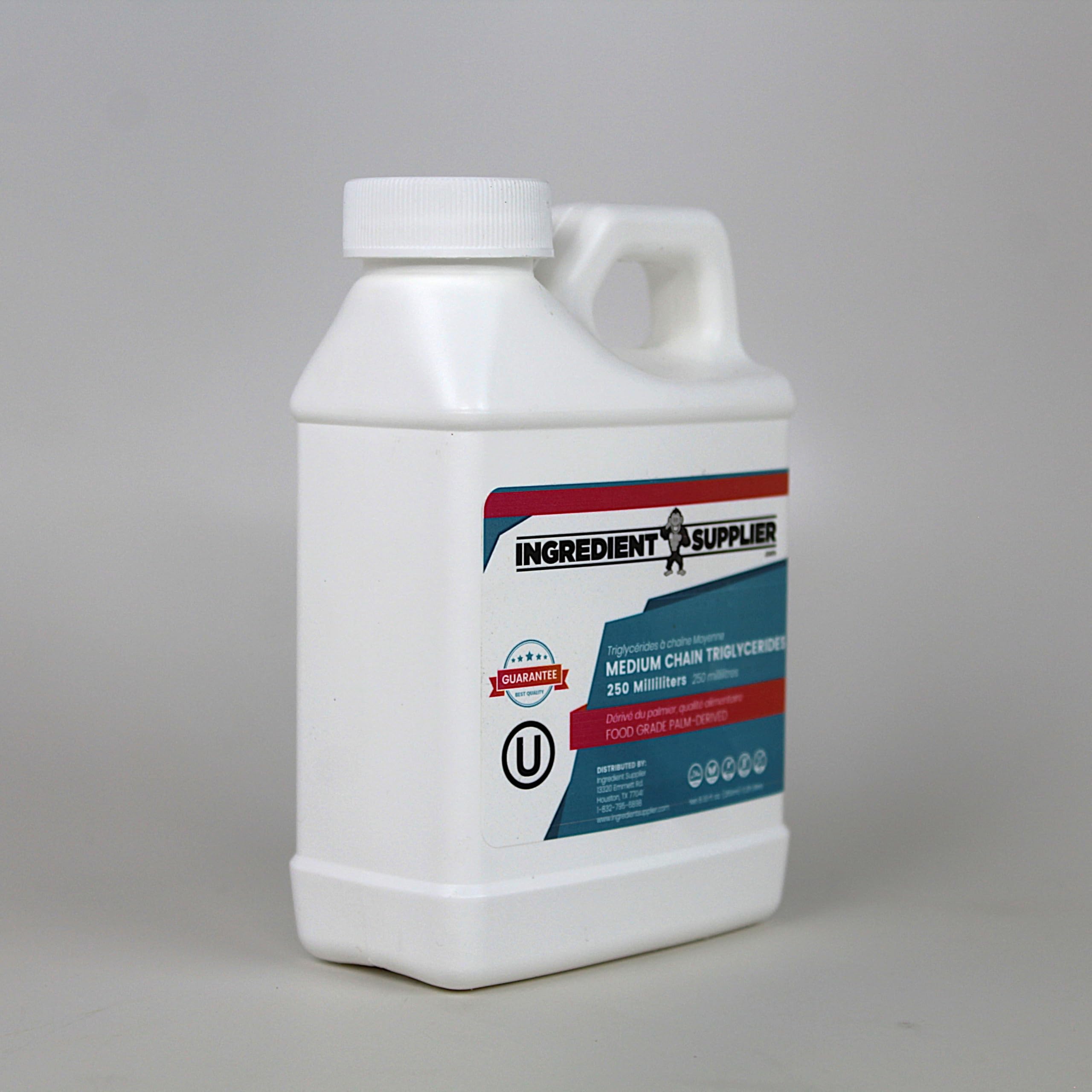 Glycerin Supplier MCT Oil 8oz jug with heat sealed cap