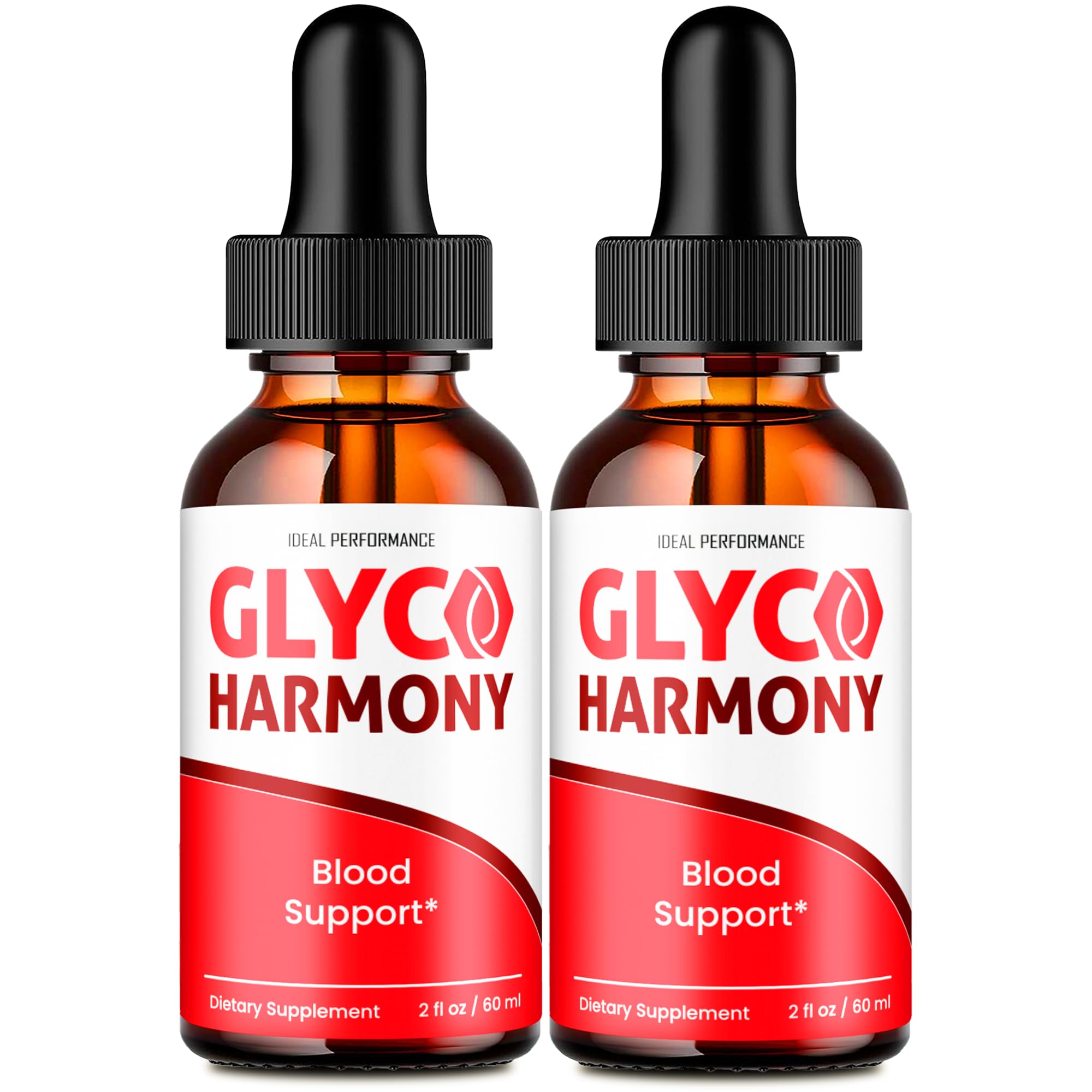 Glyco Harmony Drops by IDEAL PERFORMANCE front view with dropper