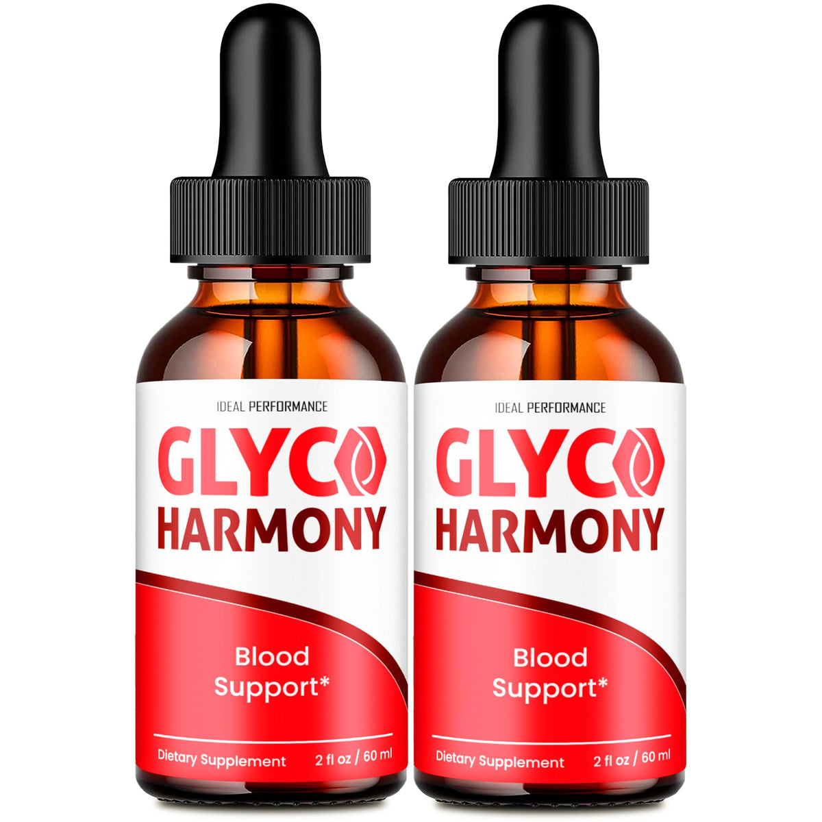Glyco Harmony Drops by IDEAL PERFORMANCE front view with dropper