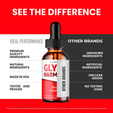 Glyco Harmony Drops nutritional information label
