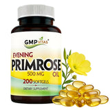 GMP Vitas Evening Primrose Oil 500mg softgels bottle front view