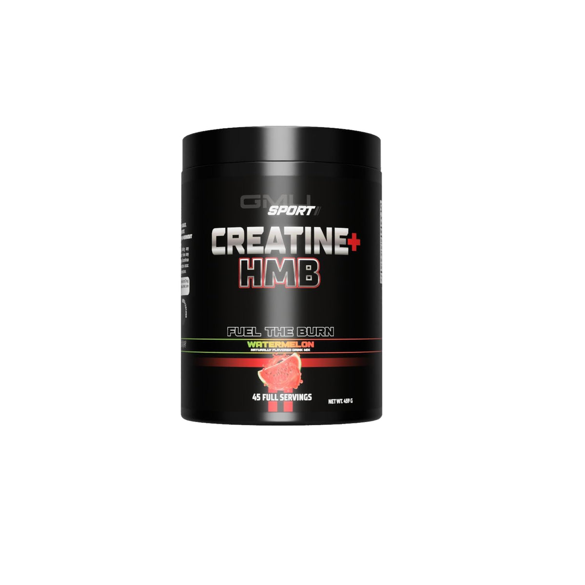 GMU SPORT Creatine Monohydrate 45 servings watermelon flavour front view