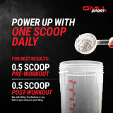 GMU SPORT Creatine Monohydrate nutritional information label