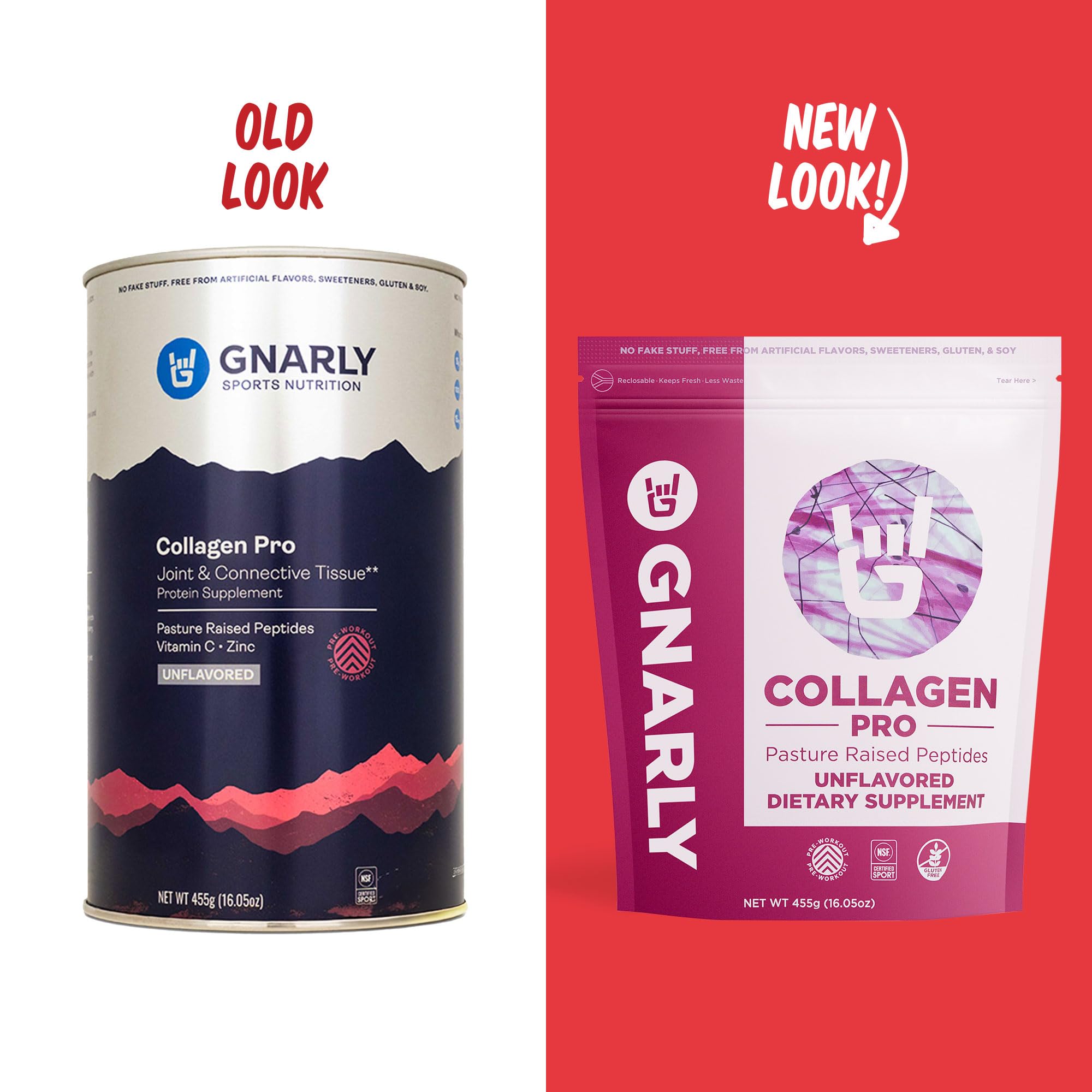 Gnarly Nutrition Collagen Pro 455g packaging