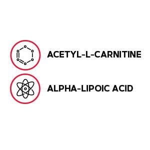 GNC Acetyl-L-Carnitine Alpha-Lipoic Acid 500mg caplets side view